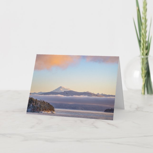 Tarjeta de agradecimiento a Mt Baker Snow (Anverso)