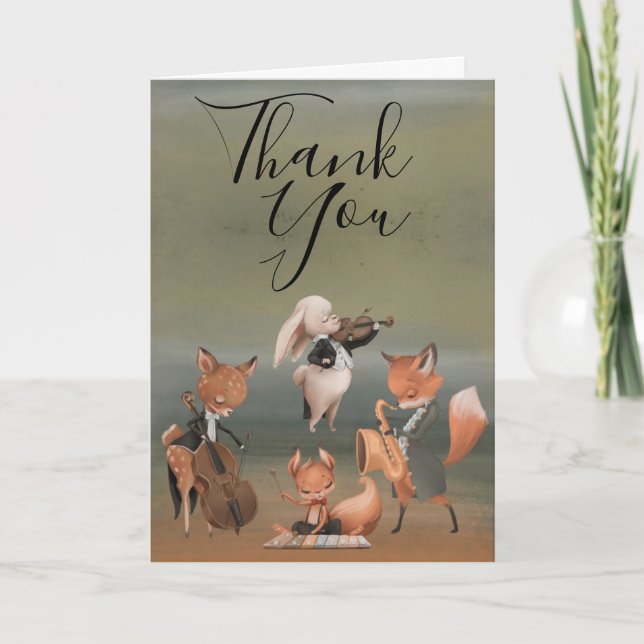 Tarjeta de agradecimiento a músicos de Woodlands B (Anverso)