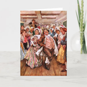 Tarjeta De Agradecimiento A Navidades Carol: Sr. y la Sra. Fizziwig