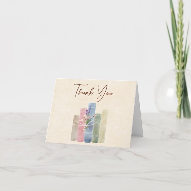 Tarjeta De Agradecimiento A New Chapter Begins  (Anverso)