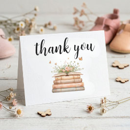 Tarjeta De Agradecimiento A New Chapter Begins Thank You Card - Folded