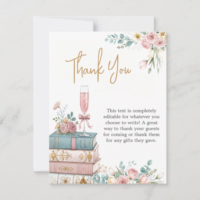 Tarjeta De Agradecimiento A New Chapter Thank You Card (Anverso)