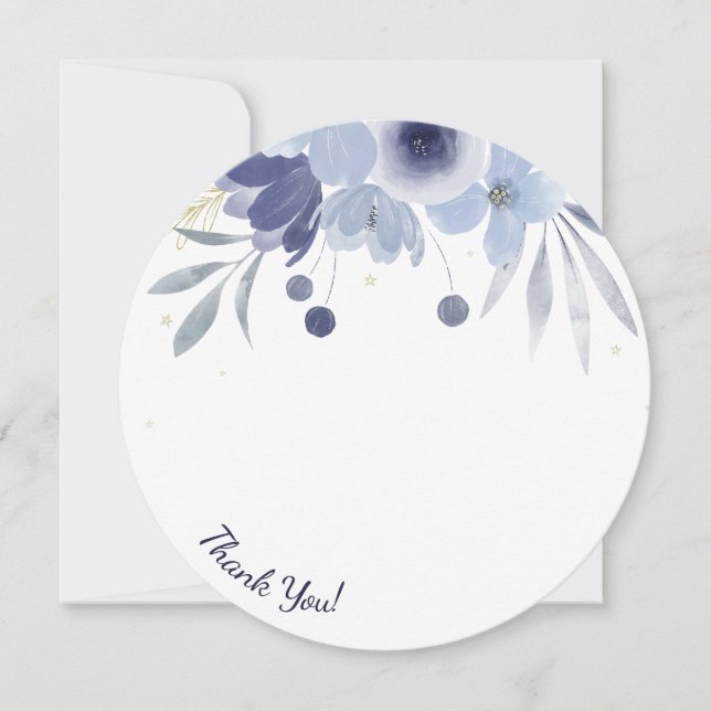 Tarjeta de agradecimiento a Niko Round Photo (Anverso)