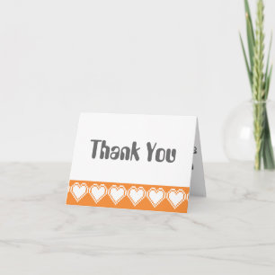 Tarjeta de agradecimiento a nuestros corazones de