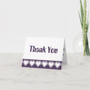 Tarjeta de agradecimiento a nuestros corazones mor