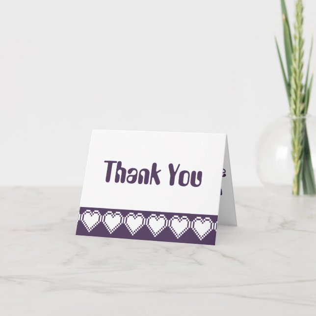 Tarjeta de agradecimiento a nuestros corazones mor (Anverso)