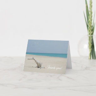 Tarjeta de agradecimiento a Ocean and Beach Driftw