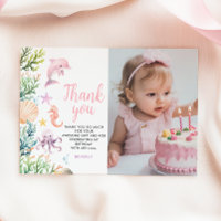 Tarjeta de agradecimiento a Oneder Sea First Birth