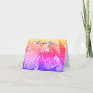 Tarjeta de agradecimiento a Orquid Up Close Rainbo