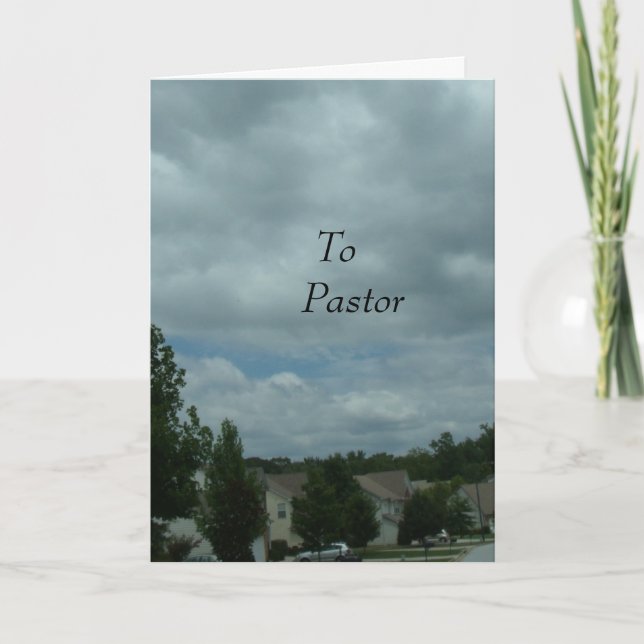 Tarjeta De Agradecimiento A Pastor (Anverso)