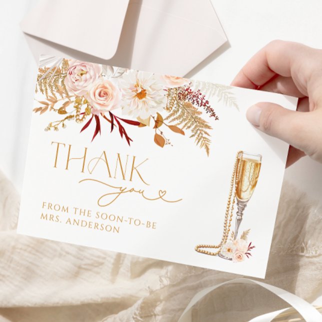 Tarjeta de agradecimiento a Pearls & Prosecco Brid (Subido por el creador)