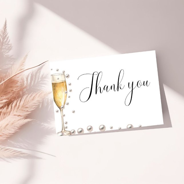 Tarjeta de agradecimiento a Pearls y Prosecco Brid (Subido por el creador)