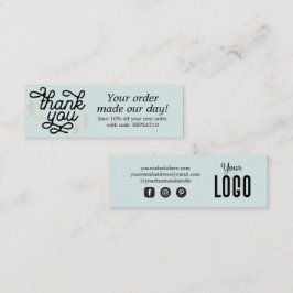 Tarjeta de agradecimiento a Personalizado de scrip