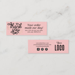 Tarjeta de agradecimiento a Personalizado de scrip