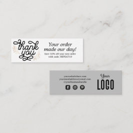 Tarjeta de agradecimiento a Personalizado de scrip