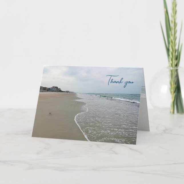Tarjeta de agradecimiento a Personalizado plegado  (Anverso)