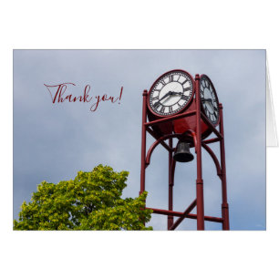 Tarjeta de agradecimiento a Petosky Tower Clock