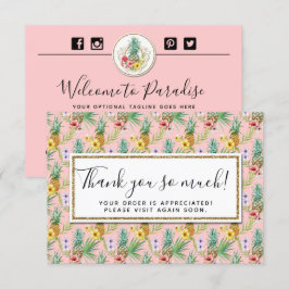 Tarjeta de agradecimiento a Pineapple & Hibiscus W