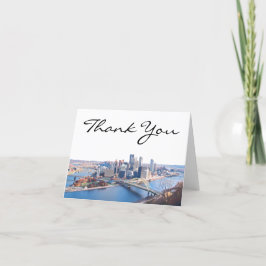 Tarjeta de agradecimiento a Pittsburgh Skyline