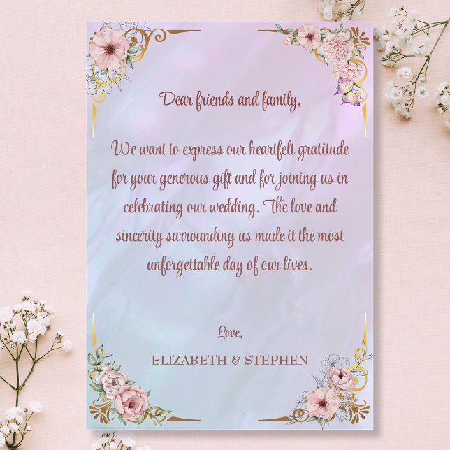 Tarjeta de agradecimiento a Pony Pink Peony de Vin (Subido por el creador)