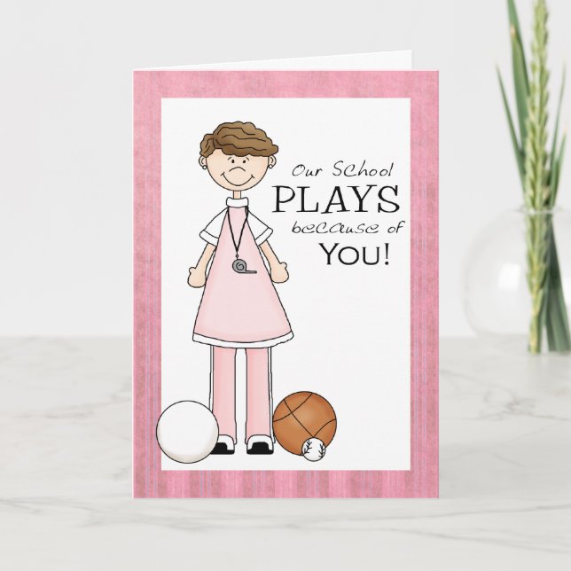 Tarjeta de agradecimiento a profesora de educación (Anverso)