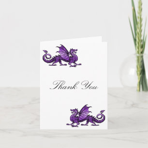 Tarjeta de agradecimiento a Purple Dragon