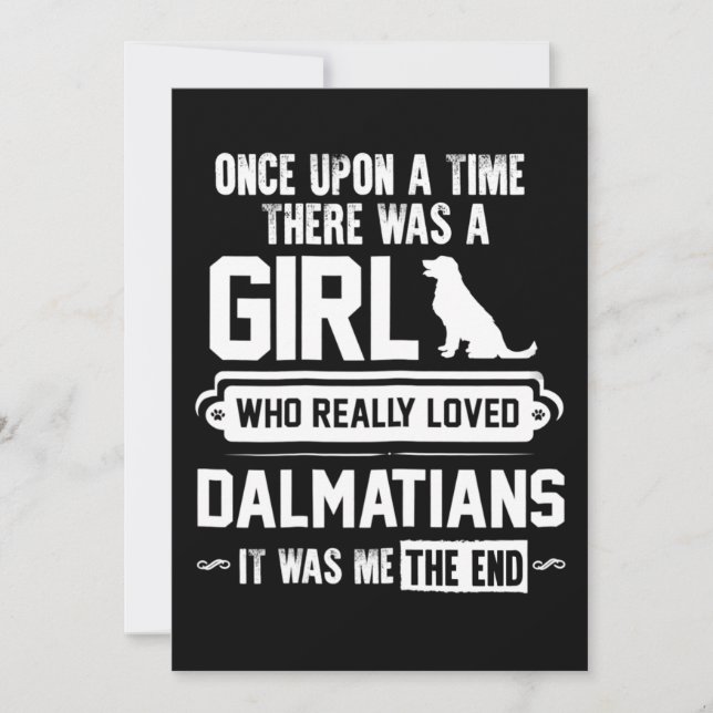 Tarjeta De Agradecimiento A quién realmente les encantaban los dálmatas (Anverso)