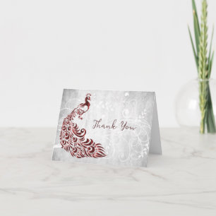 Tarjeta de agradecimiento a Red Peacock