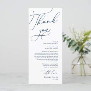 Tarjeta de agradecimiento a Romantic Boda Place