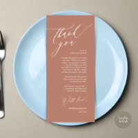 Tarjeta de agradecimiento a Romantic Boda Place