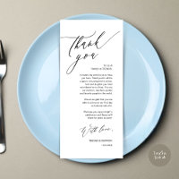 Tarjeta de agradecimiento a Romantic Boda Place