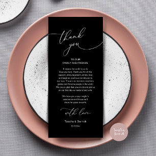 Tarjeta de agradecimiento a Romantic Boda Place