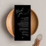 Tarjeta de agradecimiento a Romantic Boda Place<br><div class="desc">Le presentamos el toque final perfecto a su recepción de bodas - nuestro elegante y romántico Boda negro Gracias por colocar las tarjetas, con el título de tarjeta "Gracias"! Diseñadas para expresar su más sincero aprecio por la presencia de cada cliente en su día especial, estas tarjetas son la manera...</div>