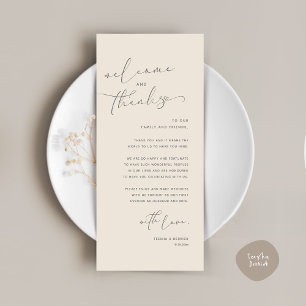 Tarjeta de agradecimiento a Romantic Boda Place