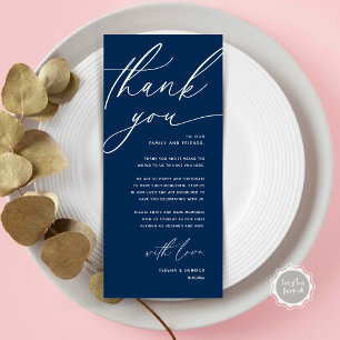 Tarjeta de agradecimiento a Romantic Boda Place