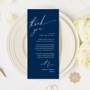 Tarjeta de agradecimiento a Romantic Boda Place