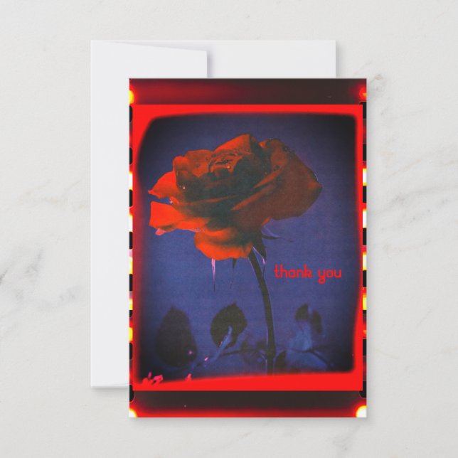 Tarjeta de agradecimiento a Rosa de película de ép (Anverso)