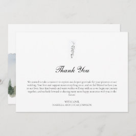 Tarjeta de agradecimiento a Rustic Forest and Moun