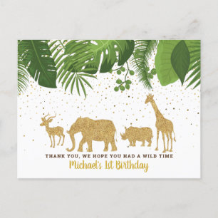 Tarjeta de agradecimiento a Safari Adventure, Purp
