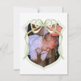 Tarjeta de agradecimiento a Sage Green Bow Escudo