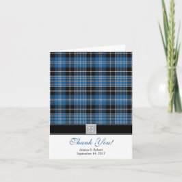 Tarjeta de agradecimiento a Scottish Clark Tartan