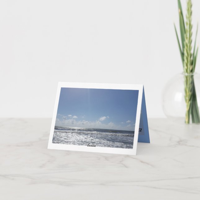 Tarjeta de agradecimiento a Seashore (Reverso)
