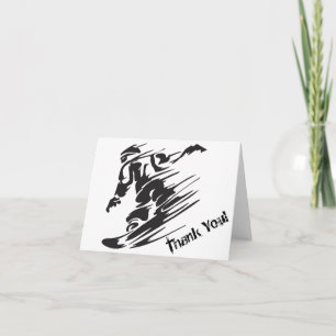 Tarjeta de agradecimiento a Silhouette Snowboardin