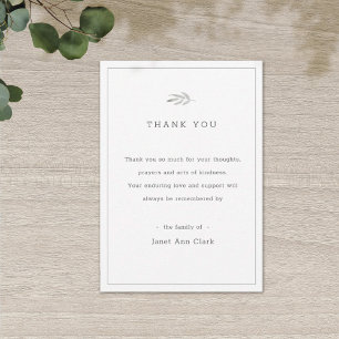 Tarjeta de agradecimiento a simple Personalizado f