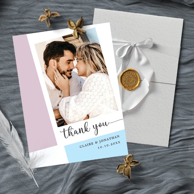 Tarjeta de agradecimiento a sincera Boda de fotos (Subido por el creador)