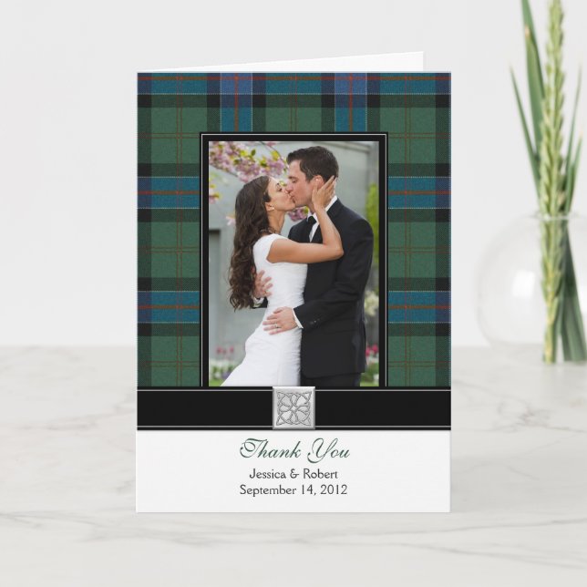 Tarjeta de agradecimiento a Sinclair Tartan Photo  (Anverso)