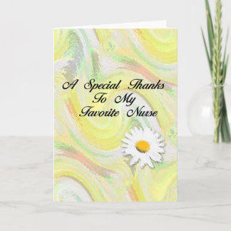 Tarjeta De Agradecimiento A Special Thanks To My Favorite Nurse