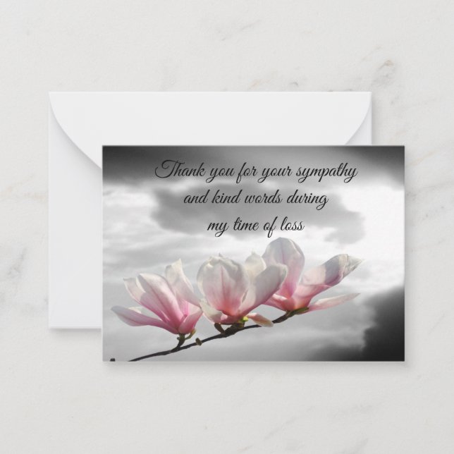 Tarjeta de agradecimiento a Spring Blossom Magnoli (Anverso)