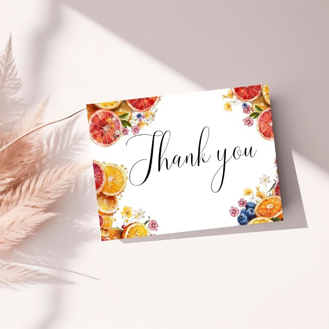 Tarjeta de agradecimiento a Squeeze Citrus Bridal  (Subido por el creador)