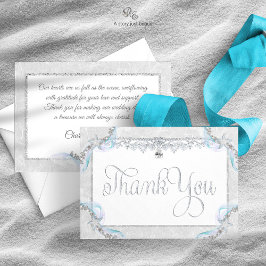 Tarjeta de agradecimiento a Starfish Beach Wedding